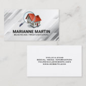 Onroerend goed | Vergrootglas Home Logo Visitekaartje (Voorkant / Achterkant)