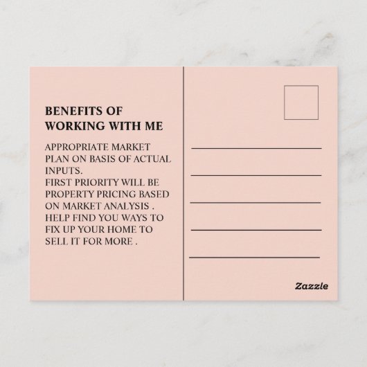 Onroerend goed Verlopen aanbieding Briefkaart (Achterkant)