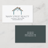 Onroerend goed, Visitekaartje van de Realty (Voorkant / Achterkant)