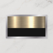 Onroerend goed | Visitekaartje van metalen goudmar (Achterkant)