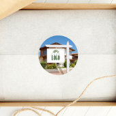 Onroerend goed Voeg uw Logo aangepaste foto toe Ronde Sticker