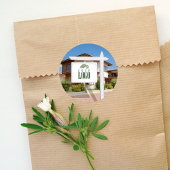 Onroerend goed Voeg uw Logo aangepaste foto toe Ronde Sticker