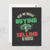 Onroerend goed - Vraag het me Briefkaart (Voorkant / Achterkant)