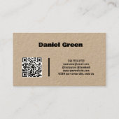 Onroerend goed Wij kopen huizen QR Kraft Visitekaartje (Achterkant)