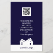 Onroerend goed wit blauw flyer (Achterkant)