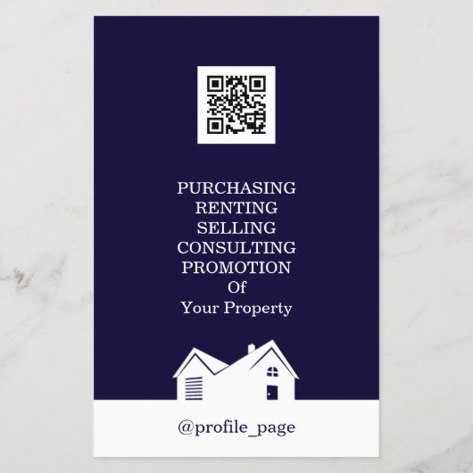 Onroerend goed wit blauw flyer (Achterkant)