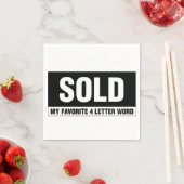 Onroerend goed Witte Standaard Cocktail Papieren s Servetten (Insitu)