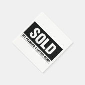 Onroerend goed Witte Standaard Cocktail Papieren s Servetten (Hoek)