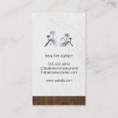 Onroerend goed zakenvrouw | Eigenschappen Visitekaartje (Achterkant)