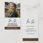 Onroerend goed zakenvrouw | Eigenschappen Visitekaartje (Voorkant / Achterkant)