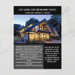 Onroerend goed zojuist aangeboden briefkaart