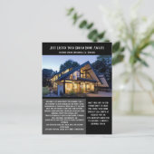 Onroerend goed zojuist aangeboden briefkaart (Staand voorkant)