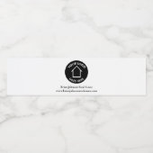 Onroerend goedbedrijf Voeg uw logo toe Eenvoudige  Waterfles Etiket (Enkel label)