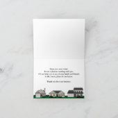 Onroerende goederen Dank u nota neemt van Bedankkaart (Binnen)