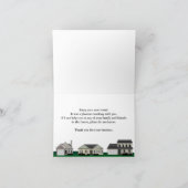 Onroerende goederen Dank u nota neemt van Bedankkaart (Binnen)