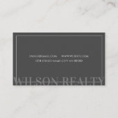 onroerende goederen visitekaartje (Achterkant)