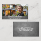 onroerende goederen | zakenvrouw visitekaartje (Voorkant / Achterkant)