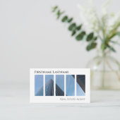 Onroerende makelaar QR-code moderne kantoor Visitekaartje (Staand voorkant)