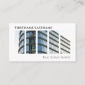 Onroerende makelaar QR-code moderne kantoor Visitekaartje (Voorkant)