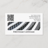 Onroerende makelaar QR-code moderne kantoor Visitekaartje (Achterkant)