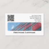Onroerende makelaar QR-code moderne kantoor Visitekaartje (Achterkant)