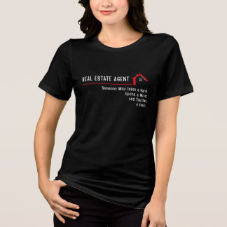 Onroerendgoedagent Iemand Die Een Handje Helpt Tri-Blend Shirt