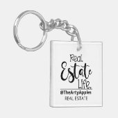 onroerendgoedbedrijf aangepast logo sleutelhanger (Voorkant Links)