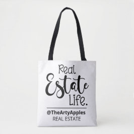 onroerendgoedbedrijf aangepast logo tote bag