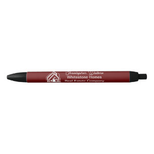 Onroerendgoedbedrijf Burgundy Maatwerk Makelaar Zwarte Inkt Pen