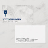 Onroerendgoedcode | Achtergrond marmer Visitekaartje (Voorkant / Achterkant)