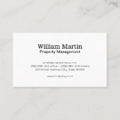 onroerendgoedconstructie | Vastgoedbeheer Visitekaartje (Achterkant)