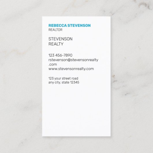 onroerendgoedonderneming visitekaartje (Achterkant)