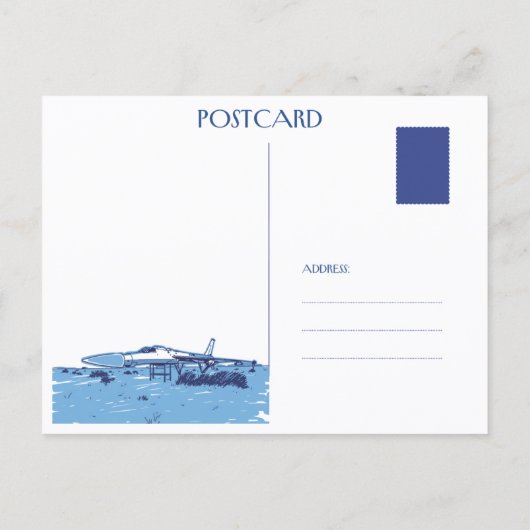 “Onrust” Edwards Air Force Base Briefkaart (Achterkant)
