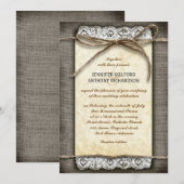 onrustbarende huwelijksuitnodigingen kaart (Voorkant / Achterkant)