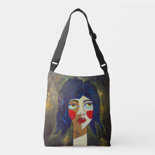 "Onrustig" Crossbody Tas (Voorkant)
