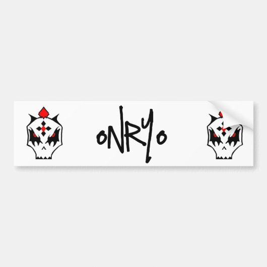 ONRYO BUMPERSTICKER (Voorkant)