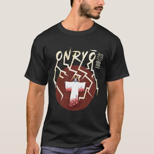 Onryo Samurai Ghost Boo Groovy Schattige Ghost Fun T-shirt (Voorkant)
