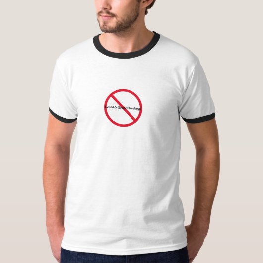 Ons # 1 Logo Mannen Ringer T-shirt (Voorkant)