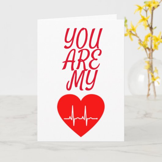 ONS ***1e JUBILEUM*** U R MIJN HARTSLAG Kaart (Gele Bloem)