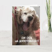 **ONS 1e JUBILEUM* VOL LIEFDE / PLEZIER Kaart (Voorkant)