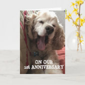 **ONS 1e JUBILEUM* VOL LIEFDE / PLEZIER Kaart (Gele Bloem)