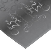 "Ons 25e bruiloft-Jubileum" Met de hand geschreven Tafelkleed (Gekanteld)