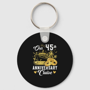 Ons 45-jarig jubileum Gouden Cruise Vakantie Koppe Sleutelhanger