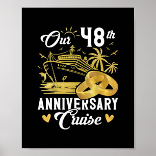 Ons 48-jarig jubileum Gouden Cruise Vakantie Koppe Poster