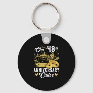 Ons 48-jarig jubileum Gouden Cruise Vakantie Koppe Sleutelhanger
