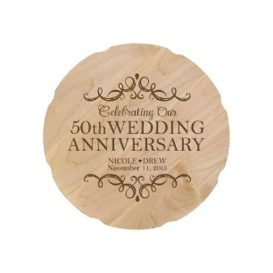 Ons 50e Jubileum Vat Maple Wood Bord
