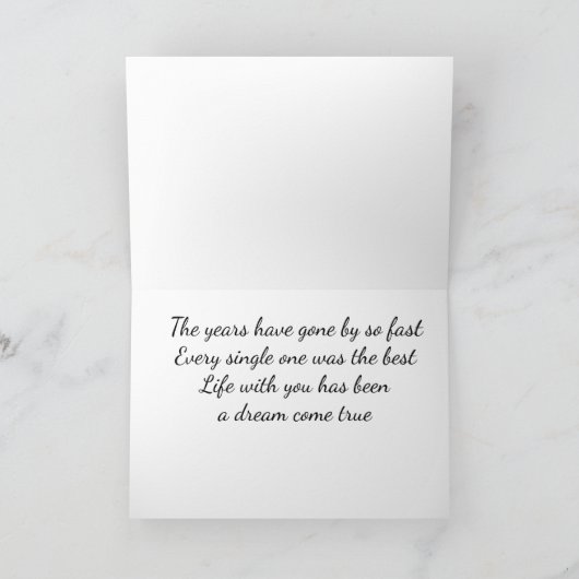 Ons **50ste JUBILEUM "Een droom die uitkomt Kaart (Binnen)