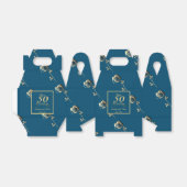 "Ons 50ste Jubileum van het Huwelijk" Blue&Bleek G Bedankdoosjes (Uitgevouwen)