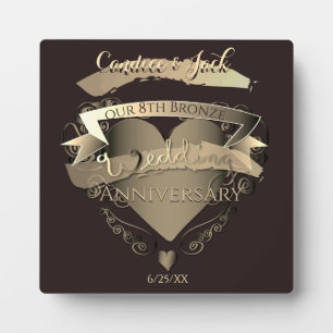 "Ons 8e Jubileum uit de Bronze Wedding" Fotoplaat