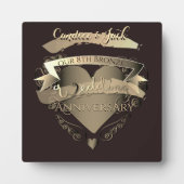 "Ons 8e Jubileum uit de Bronze Wedding" Fotoplaat (Voorkant)